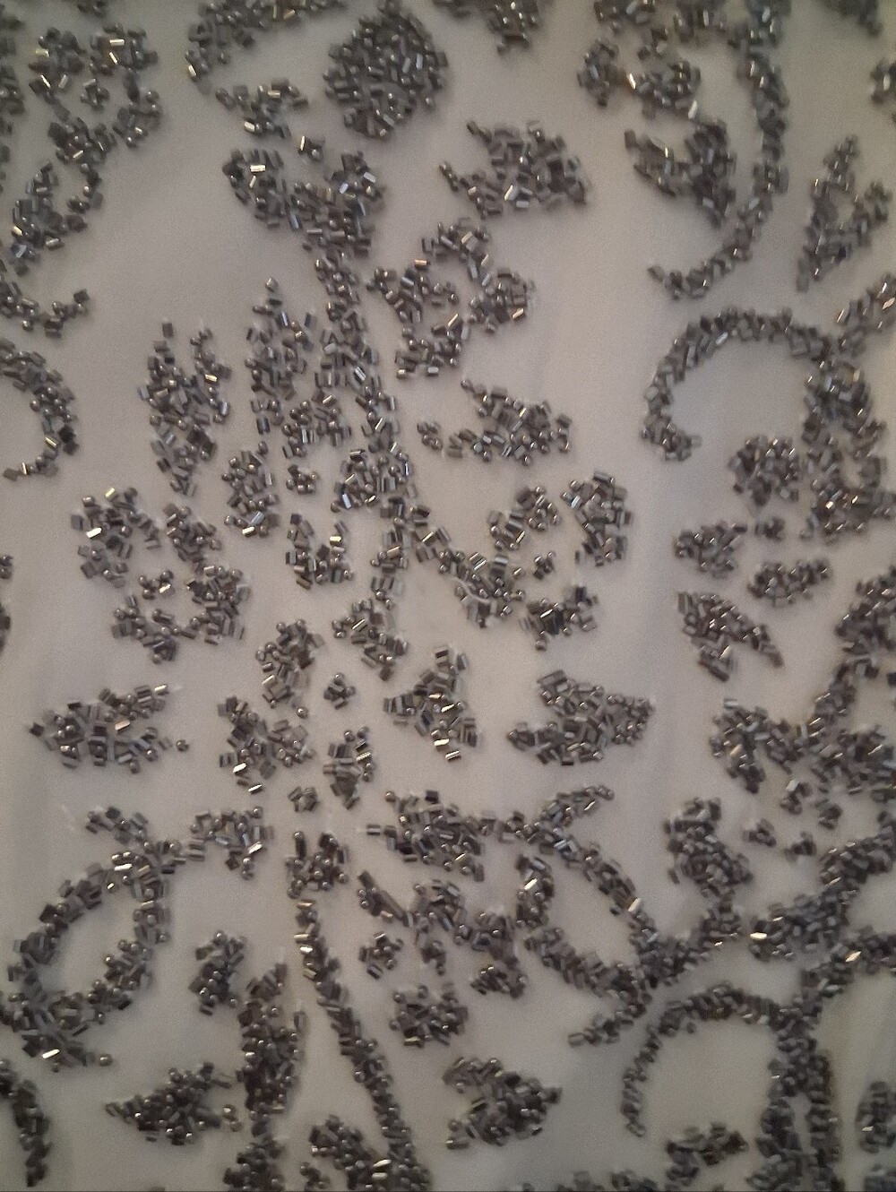 Grey/Sylver Sequin Embellished Sleeveless Top View 4